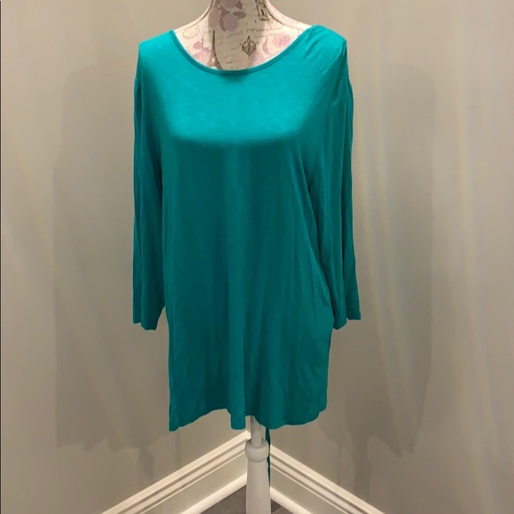 Green Chico’s cover up/shirt - Picture 1 of 3